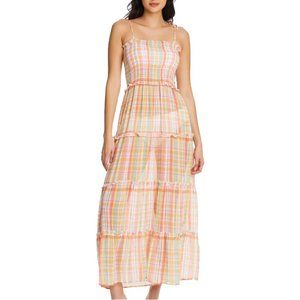 NWT Bleu Rod Beattie Hip To Be Square Smocked 4 Tier Dress Cover up Medium M